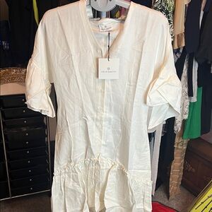 Chloe Asymmetrical White Dress